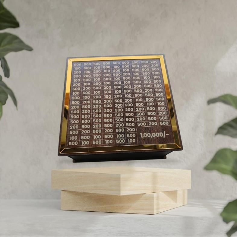 One lakh Rupees Saving Challenge Box