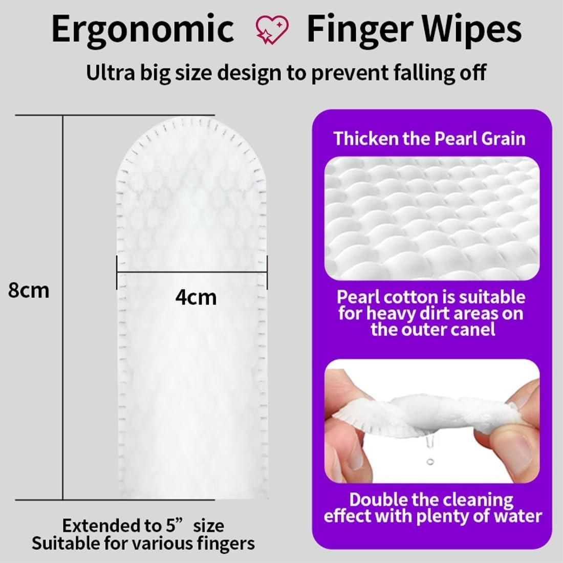 Disposable Dental Finger Wipes For Pets - 50 wipes
